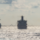 Illustration for article titled This Photo Shows One Of The Navy's Huge Floating Gas Stations In Action